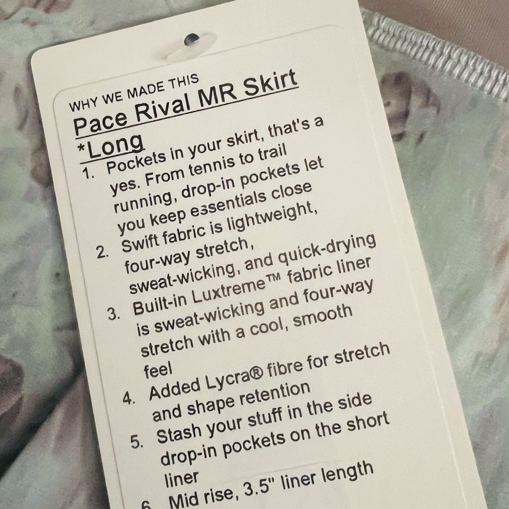 Lululemon Pace Rival Mid Rise Skirt - Long - Picture 11 of 12